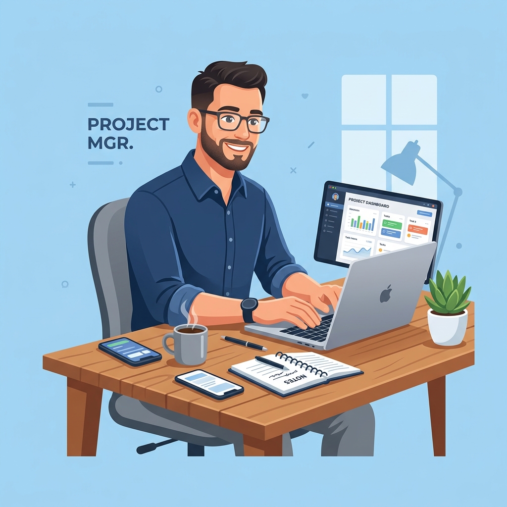 Project Manager Illustration